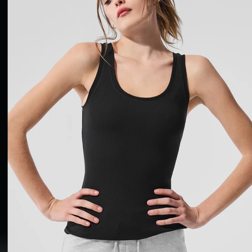 Alo Ribbed Mesh Secret Tank